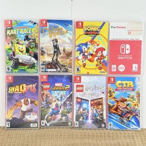 Nintendo switch Game Cases Only! Lot Of 8 OEM Cases Only - No Games